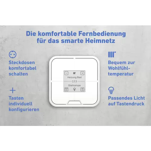 AVM FRITZ!DECT 440 20002905 DECT, DECT ULE Wandschalter mit Display Innenbereich AVM FRITZ!DECT 440 20002905 DECT, DECT ULE Wandschalter mit Display Innenbereich