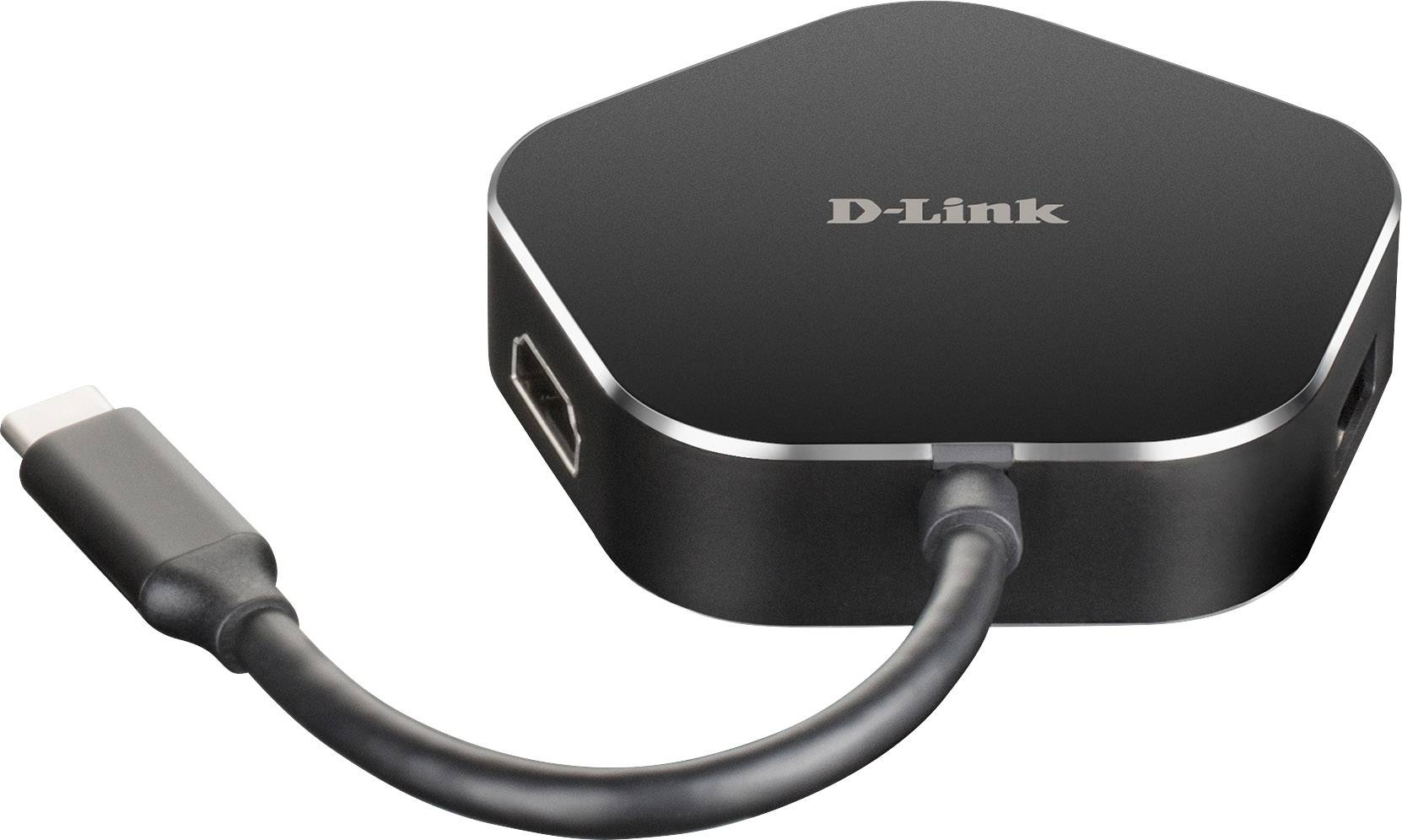 D-Link DUB-M420 4 Port USB 3.2 Gen 1-Hub (USB 3.0) Schwarz