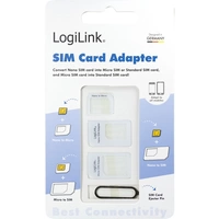LogiLink AA0047 SIM Nadel inkl. SIM Nadel Adaptiert von: Nano SIM, Micro SIM Adaptiert auf: Standard SIM, Micro SIM, Nano SIM LogiLink AA0047 SIM Nadel inkl. SIM Nadel Adaptiert von: Nano SIM, Micro SIM Adaptiert auf: Standard SIM, Micro SIM, Nano SIM