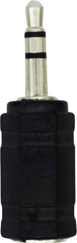 LogiLink CA1102 Klinke Audio Adapter [1x Klinkenstecker 3.5 mm - 1x Klinkenbuchse 2.5 mm] Schwarz