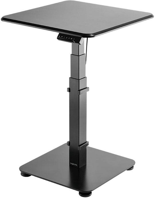 LogiLink Stehtisch EO0013 Schwarz EO0013 Farbe der Tischplatte: Schwarz elektrisch höhenverstellbar, ergonomisch max. Höhe: 1280 mm