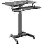 LogiLink Stehtisch EO0014 Schwarz EO0014 Farbe der Tischplatte: Schwarz elektrisch höhenverstellbar, ergonomisch, Tastaturablage