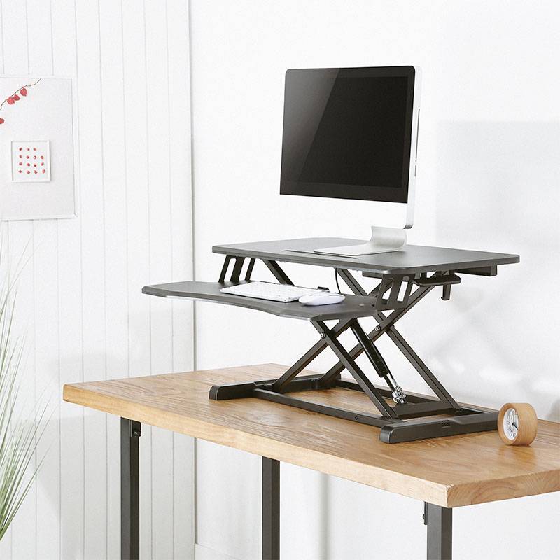 LogiLink EO0033 Sitz-Steh-Schreibtischaufsatz Höhen-Bereich: 100 bis 505mm Schwarz