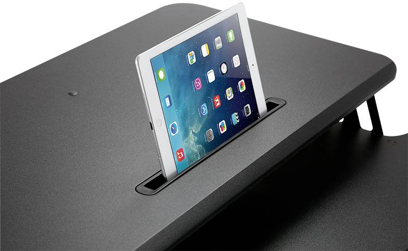 LogiLink EO0033 Sitz-Steh-Schreibtischaufsatz Höhen-Bereich: 100 bis 505mm Schwarz