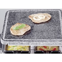Severin 2373 Raclette 8 Pfännchen, Antihaftbeschichtung, Grillfunktion Edelstahl (gebürstet), Schwarz Severin 2373 Raclette 8 Pfännchen, Antihaftbeschichtung, Grillfunktion Edelstahl (gebürstet), Schwarz