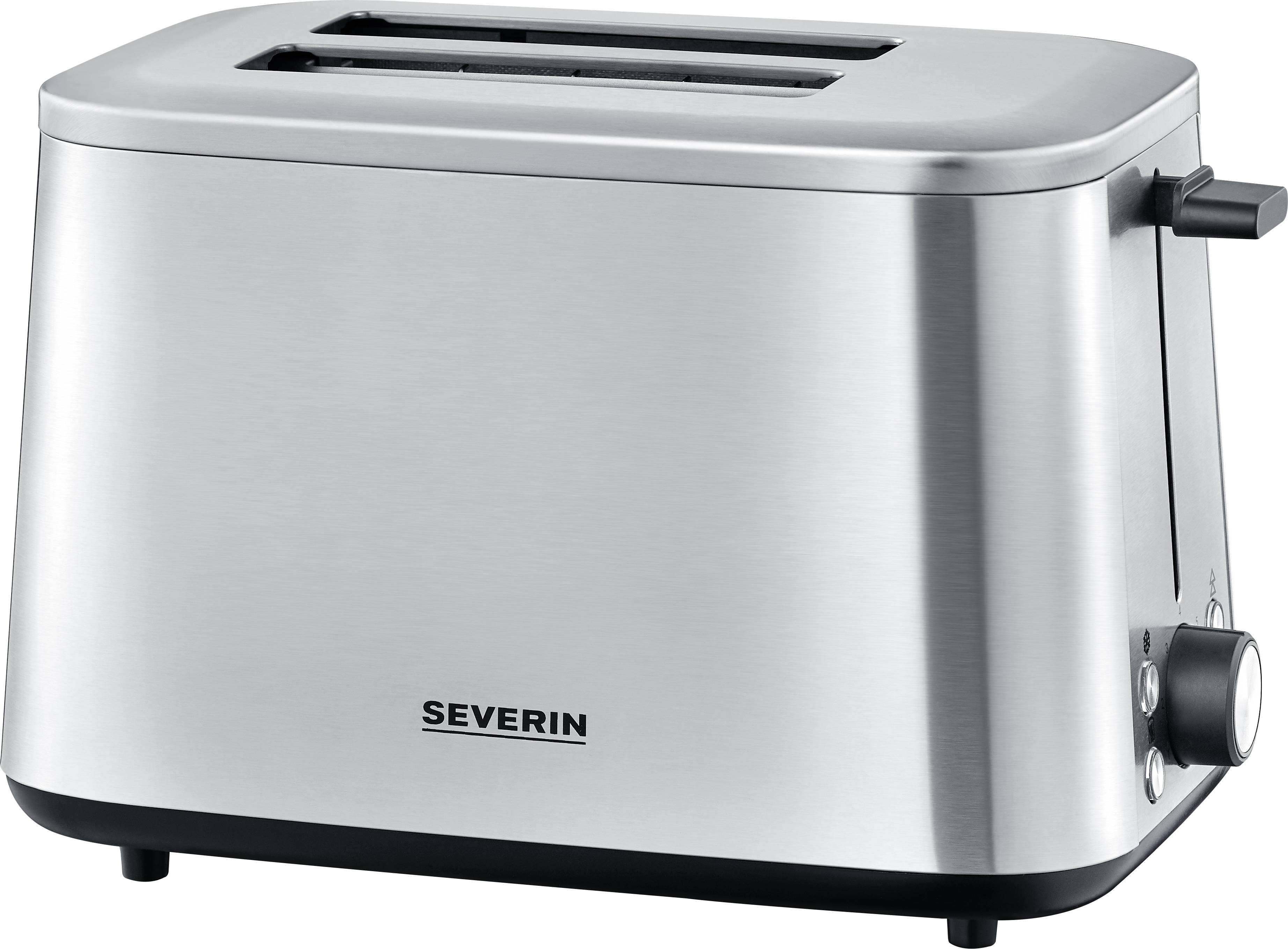 Severin AT 2513 Toaster mit Brötchenaufsatz Edelstahl (gebürstet)