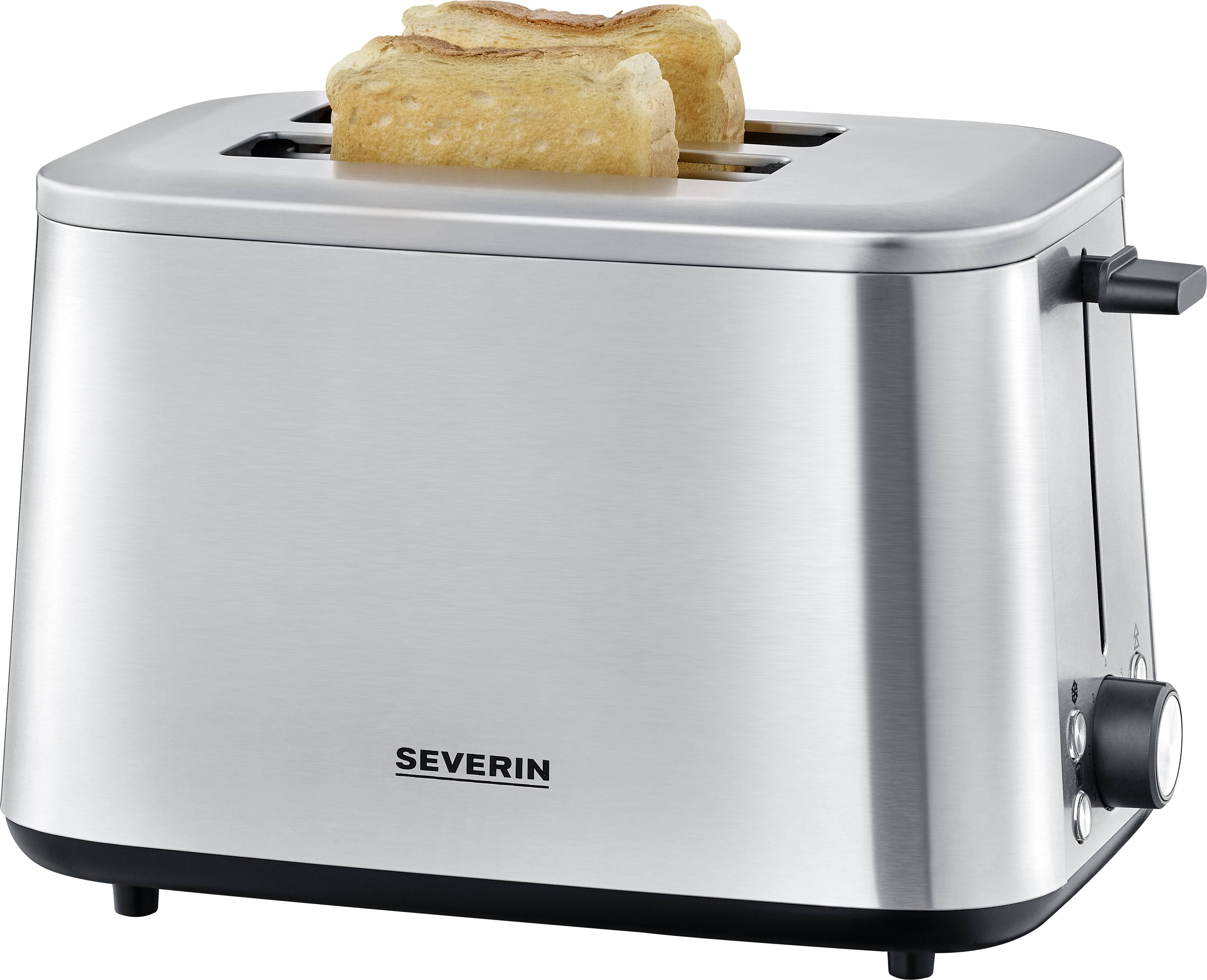 Severin AT 2513 Toaster mit Brötchenaufsatz Edelstahl (gebürstet)