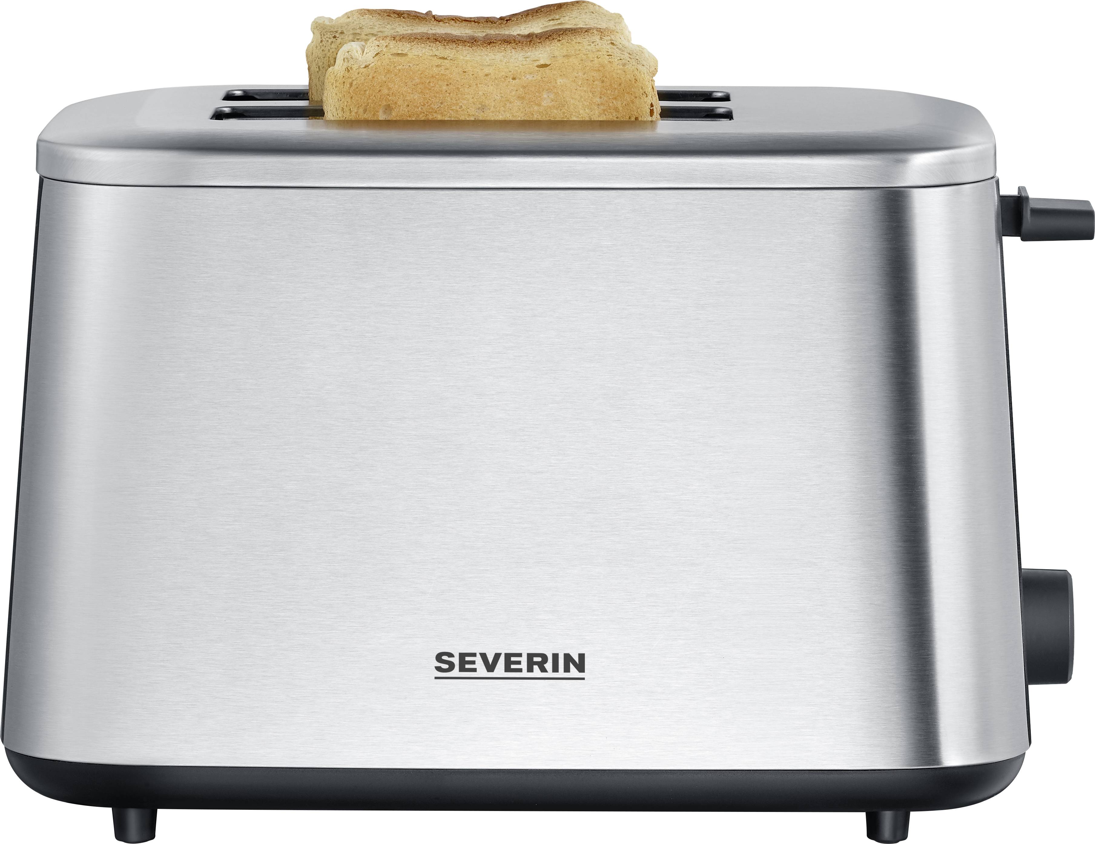 Severin AT 2513 Toaster mit Brötchenaufsatz Edelstahl (gebürstet)