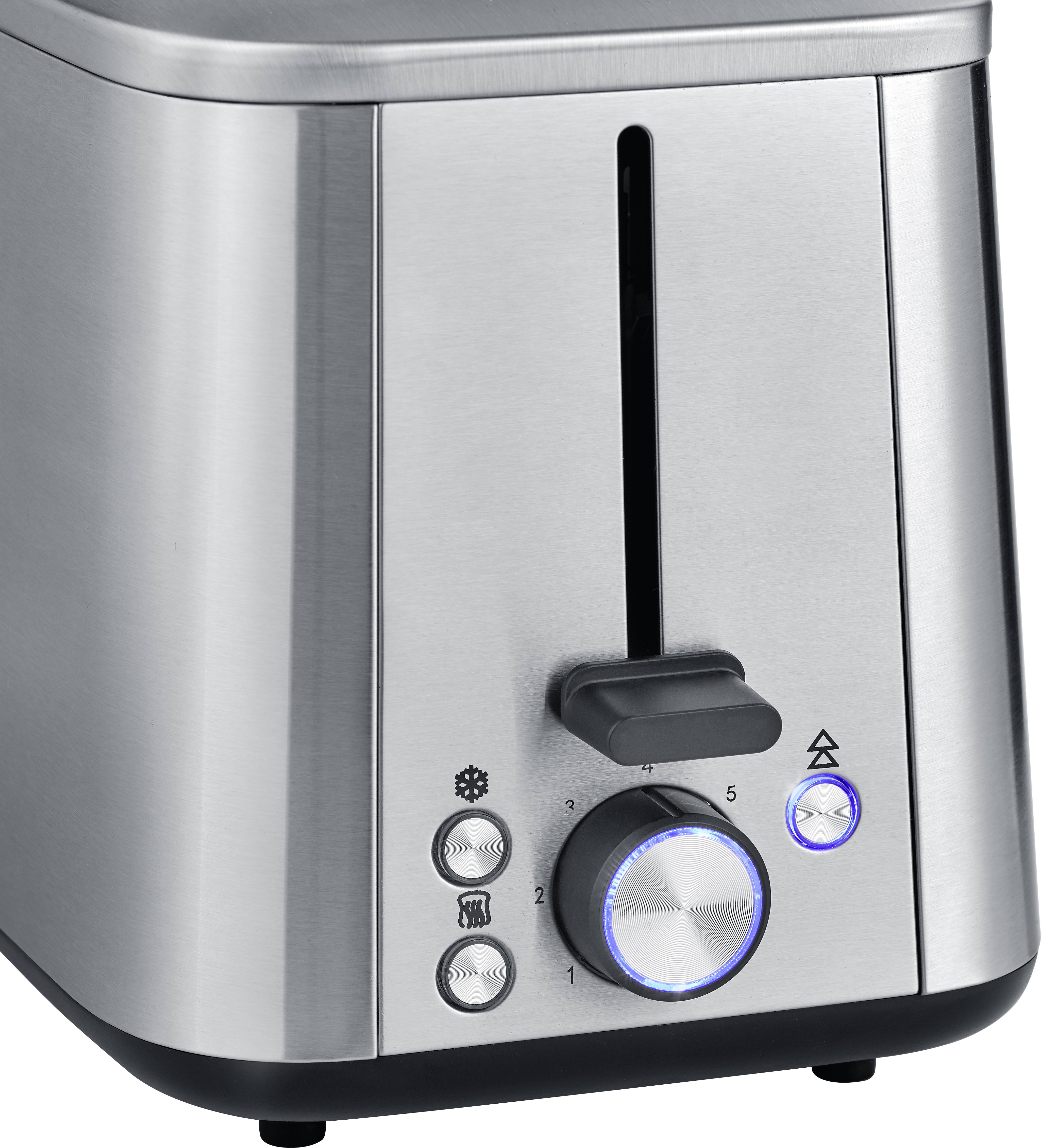 Severin AT 2513 Toaster mit Brötchenaufsatz Edelstahl (gebürstet)