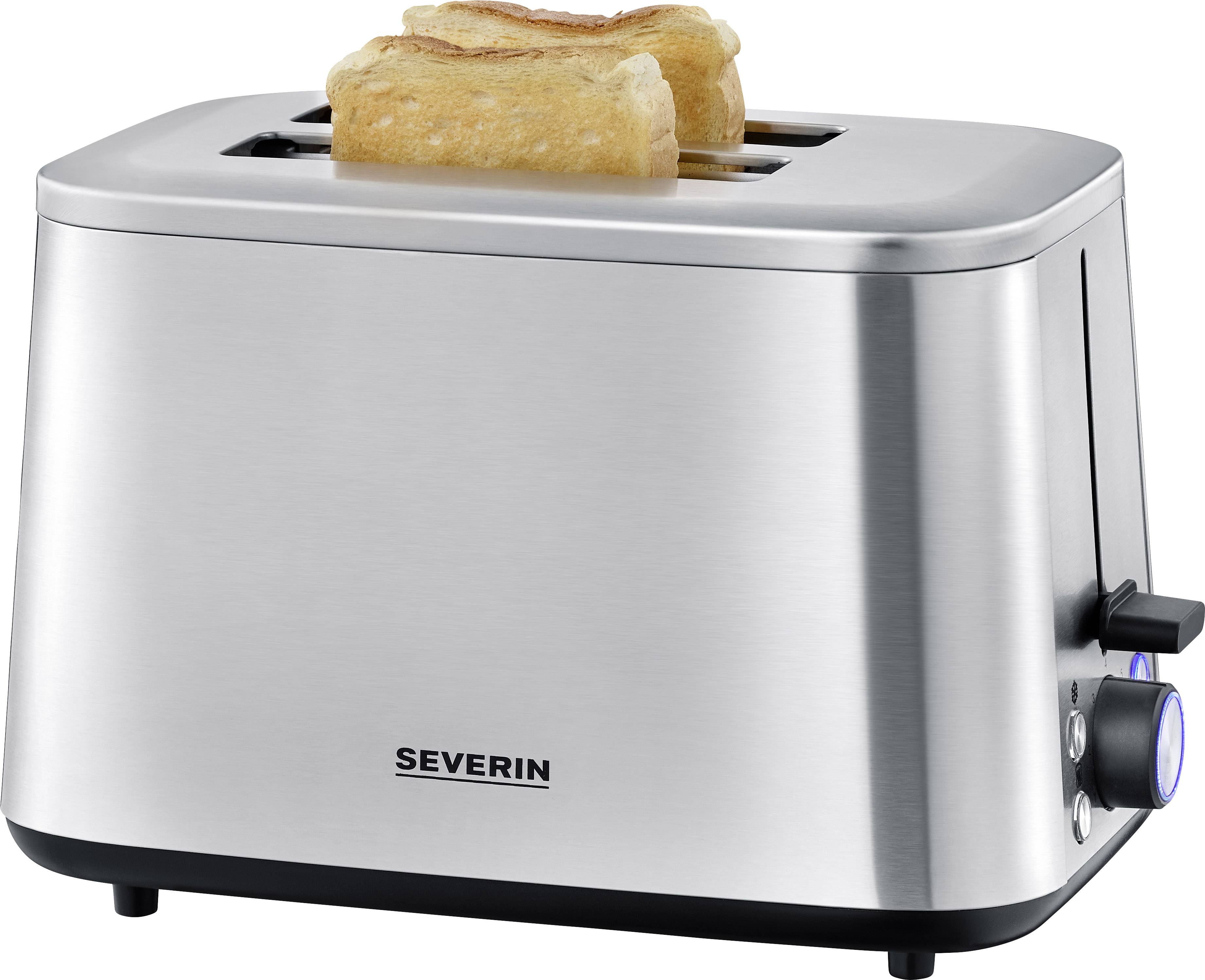 Severin AT 2513 Toaster mit Brötchenaufsatz Edelstahl (gebürstet)