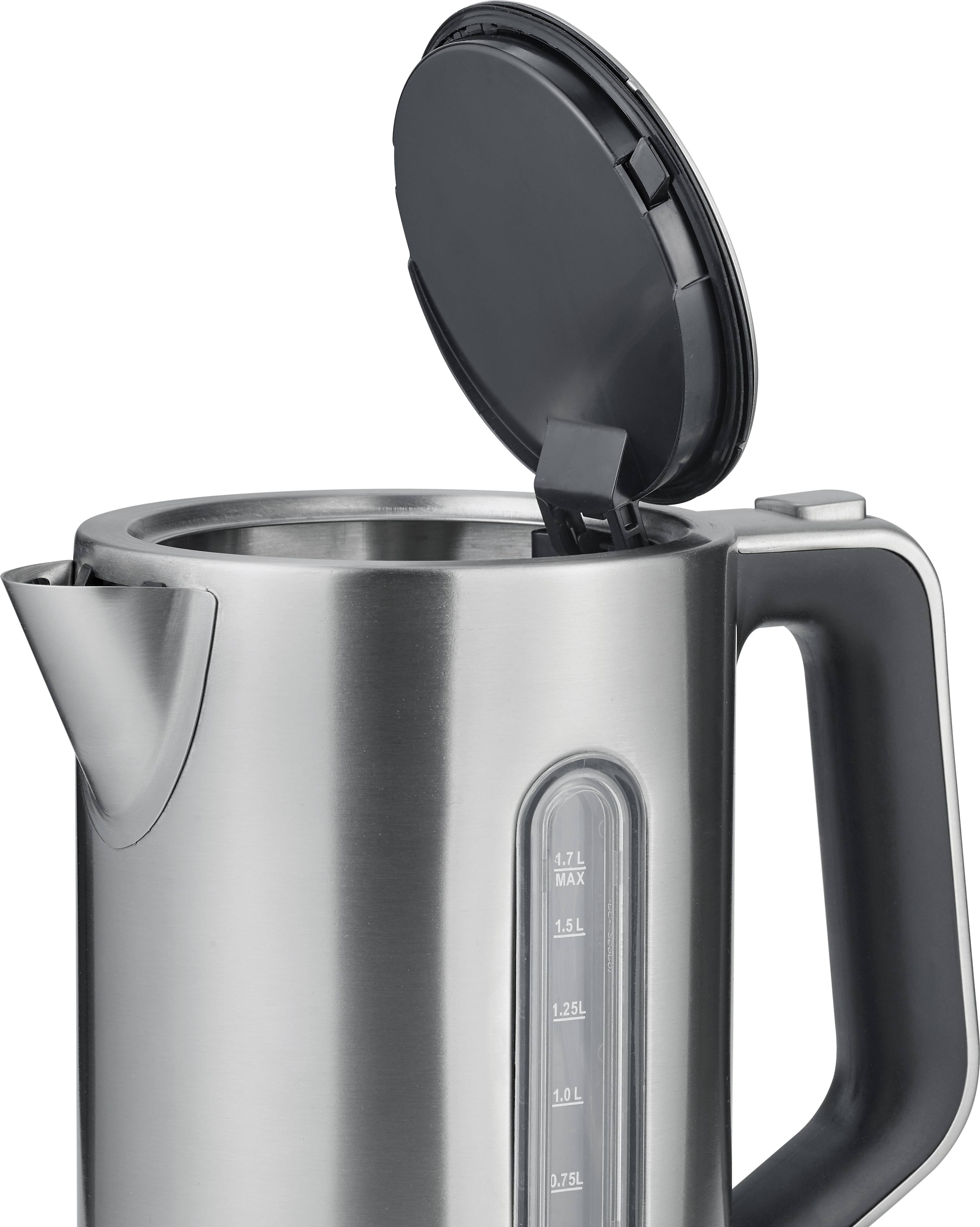 Severin 3416 Wasserkocher schnurlos, Überhitzungsschutz Edelstahl (gebürstet)