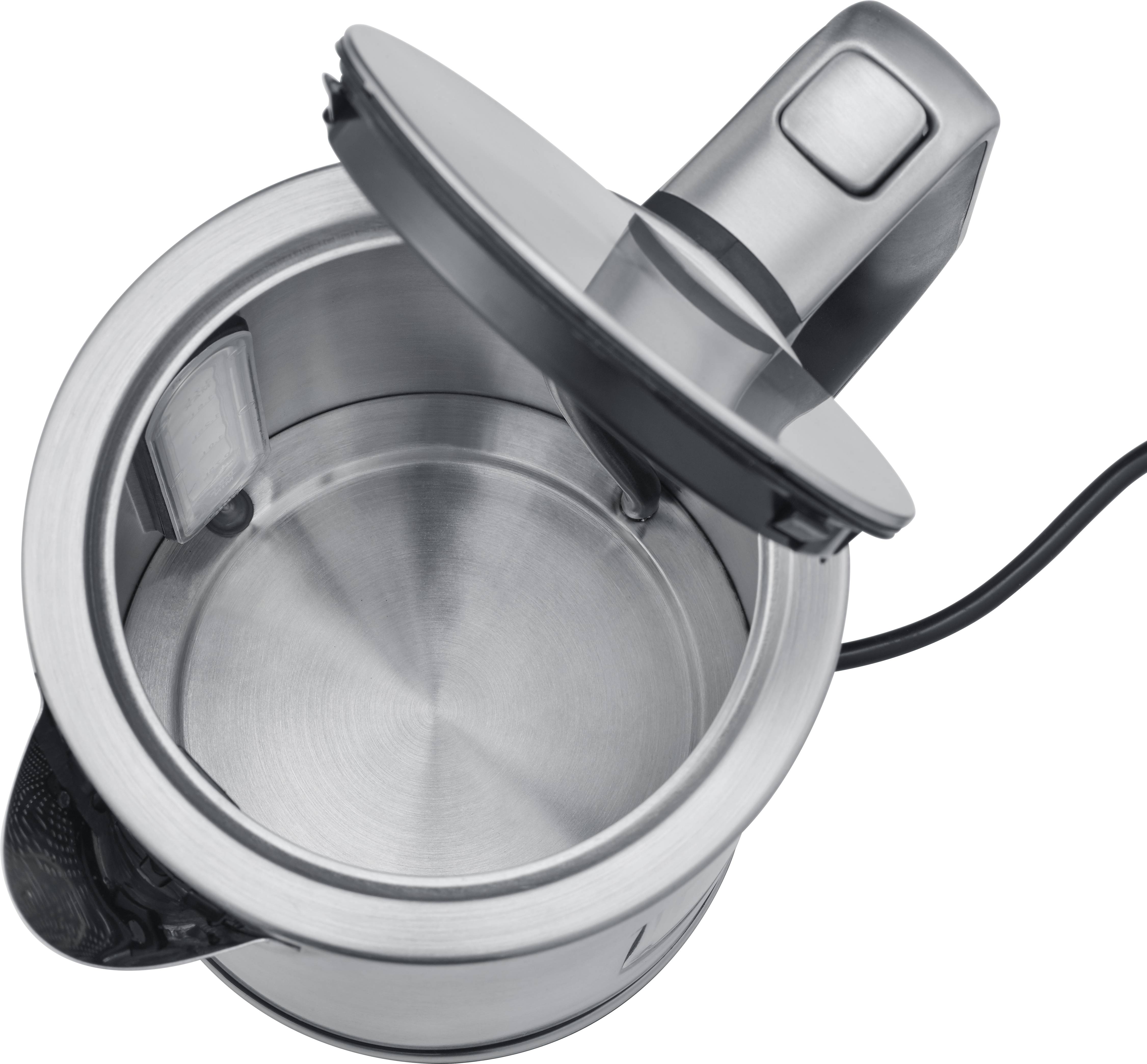 Severin 3416 Wasserkocher schnurlos, Überhitzungsschutz Edelstahl (gebürstet)