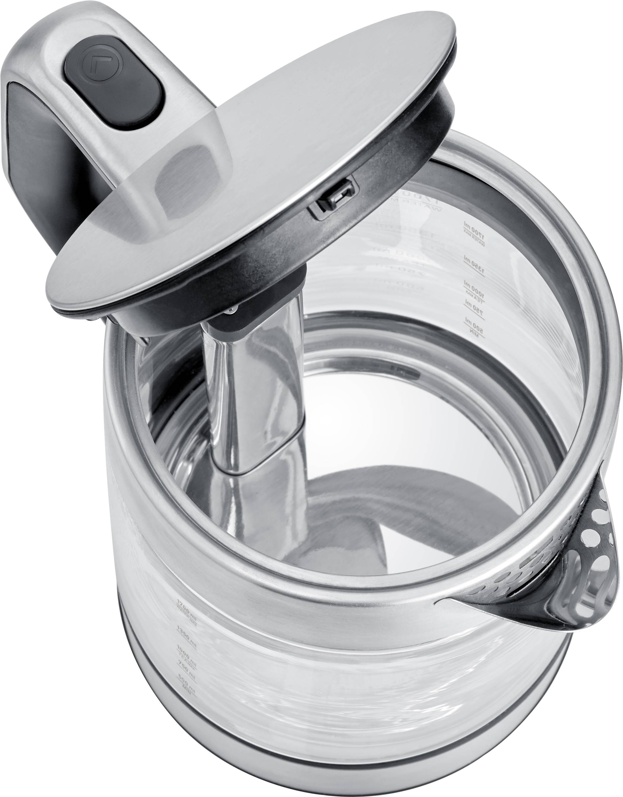 Severin 3422 Wasserkocher schnurlos, Überhitzungsschutz Edelstahl (gebürstet) Fassungsvermögen: 1.7l