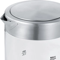 Severin 3472 Wasserkocher schnurlos, Überhitzungsschutz Edelstahl (gebürstet), Schwarz Fassungsvermögen: 0.5l Severin 3472 Wasserkocher schnurlos, Überhitzungsschutz Edelstahl (gebürstet), Schwarz Fassungsvermögen: 0.5l