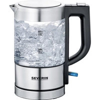 Severin 3472 Wasserkocher schnurlos, Überhitzungsschutz Edelstahl (gebürstet), Schwarz Fassungsvermögen: 0.5l Severin 3472 Wasserkocher schnurlos, Überhitzungsschutz Edelstahl (gebürstet), Schwarz Fassungsvermögen: 0.5l