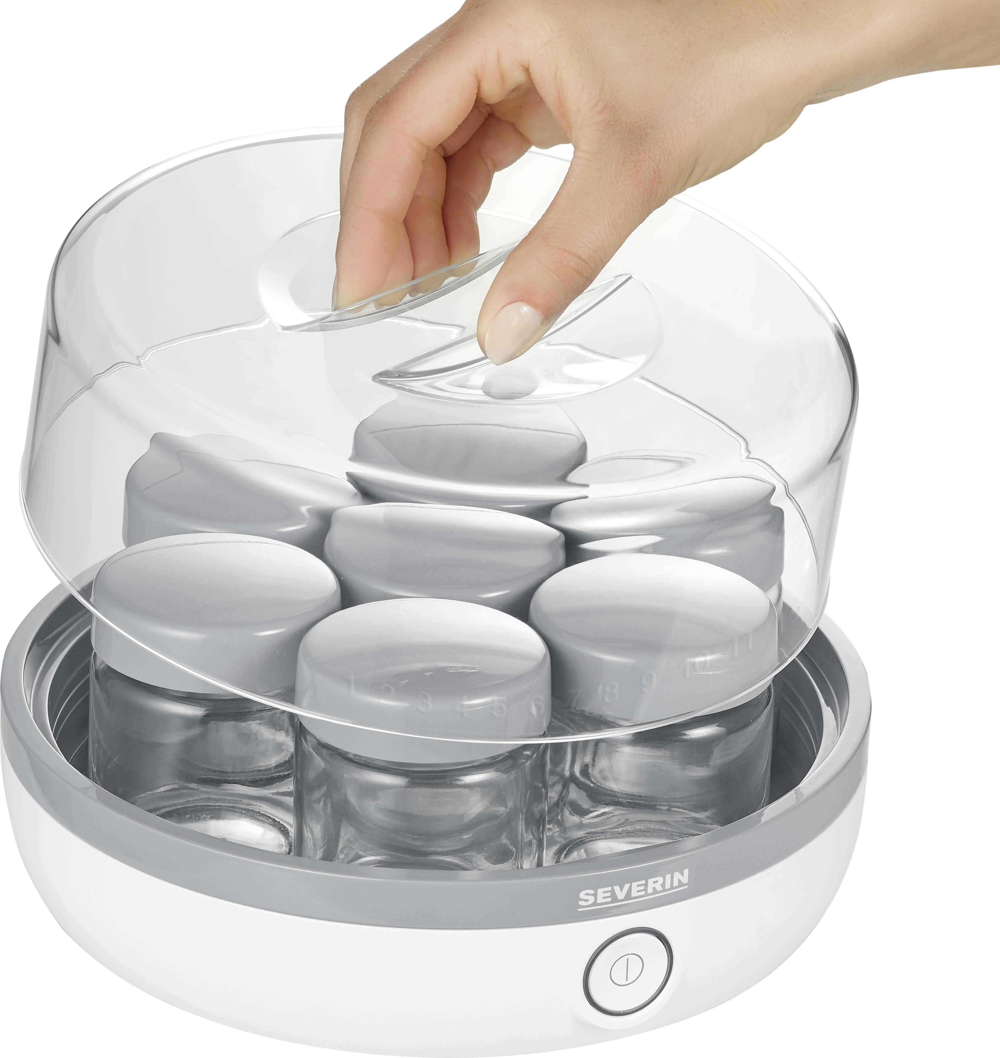 Severin 3518 Joghurtbereiter Weiß, Grau