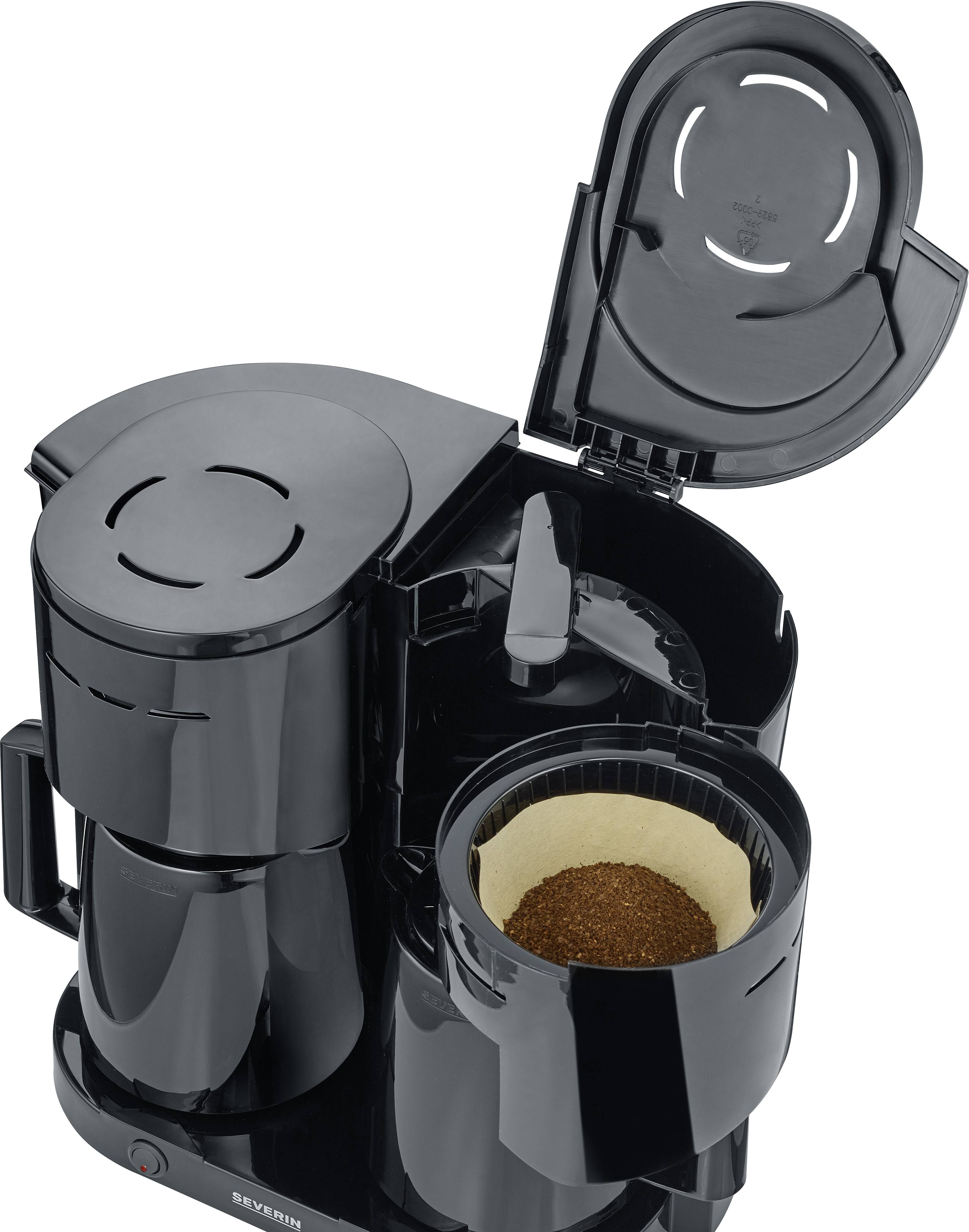Severin 5829 Kaffeemaschine Schwarz Fassungsvermögen Tassen=8 Isolierkanne