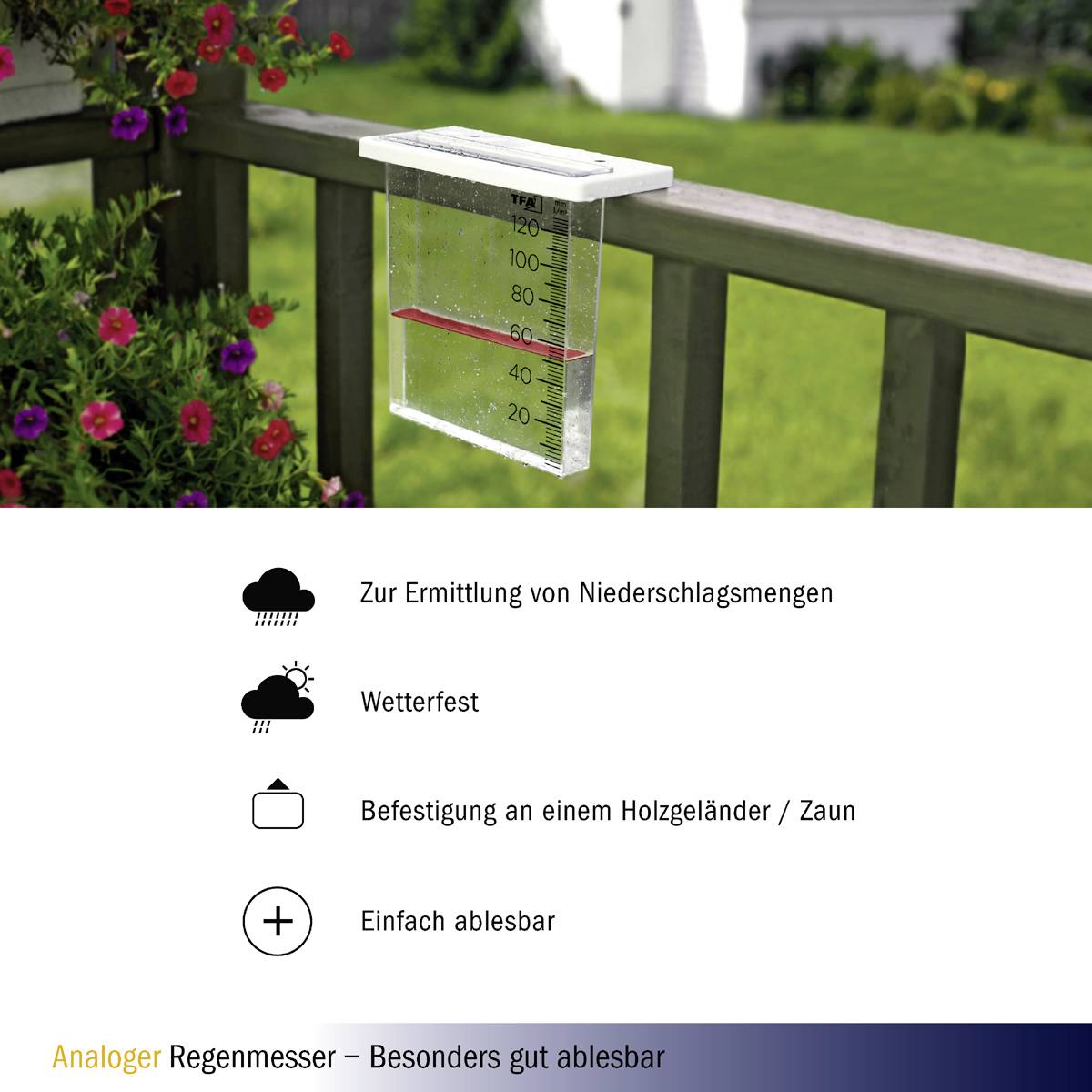 TFA Dostmann 47.1014 Regenmesser