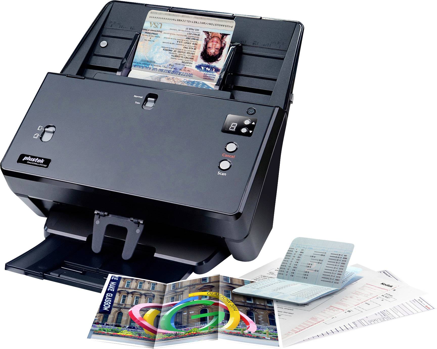 Plustek SmartOffice PT2160 Duplex-Dokumentenscanner 216 x 5080mm 600 x 600 dpi 60 Seiten/min USB-A (USB 3.2 Gen 1)