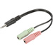 Digitus AK-510301-002-S AK-510301-002-S audio Adaptateur vert, rose, noir