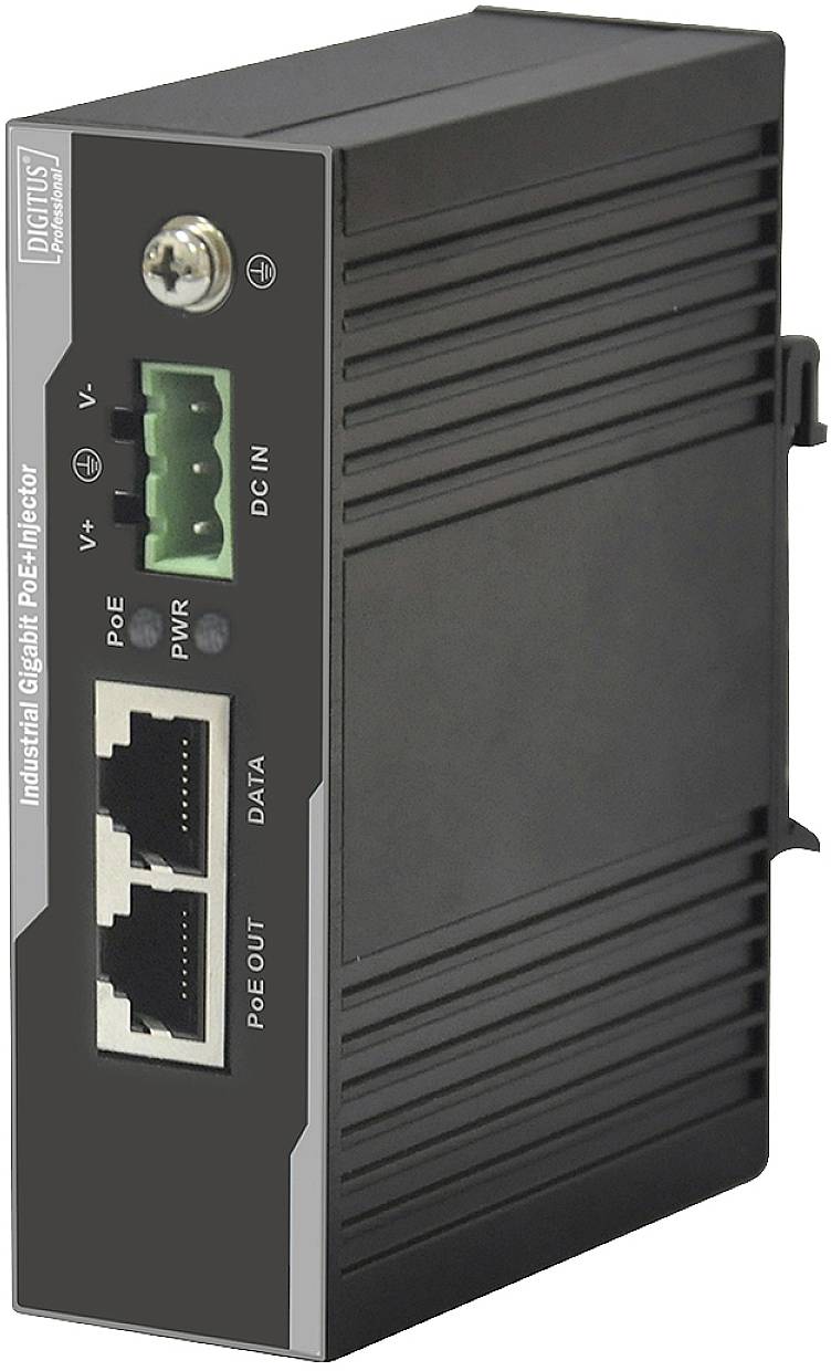 Digitus DN-651112 PoE Injektor 10 / 100 / 1000 MBit/s IEEE 802.3af (12.95 W), IEEE 802.3at (25.5 W)