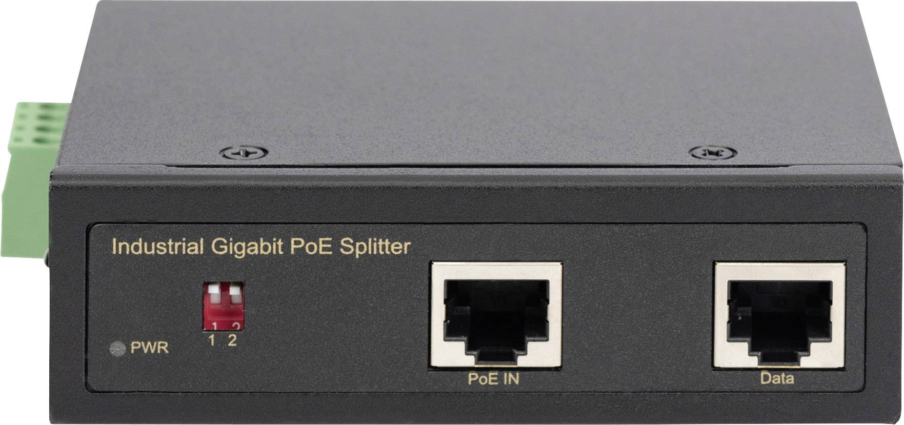 Digitus DN-651111 PoE Splitter 10 / 100 / 1000MBit/s IEEE 802.3af (12.95 W), IEEE 802.3at (25.5 W), IEEE 802.3bt