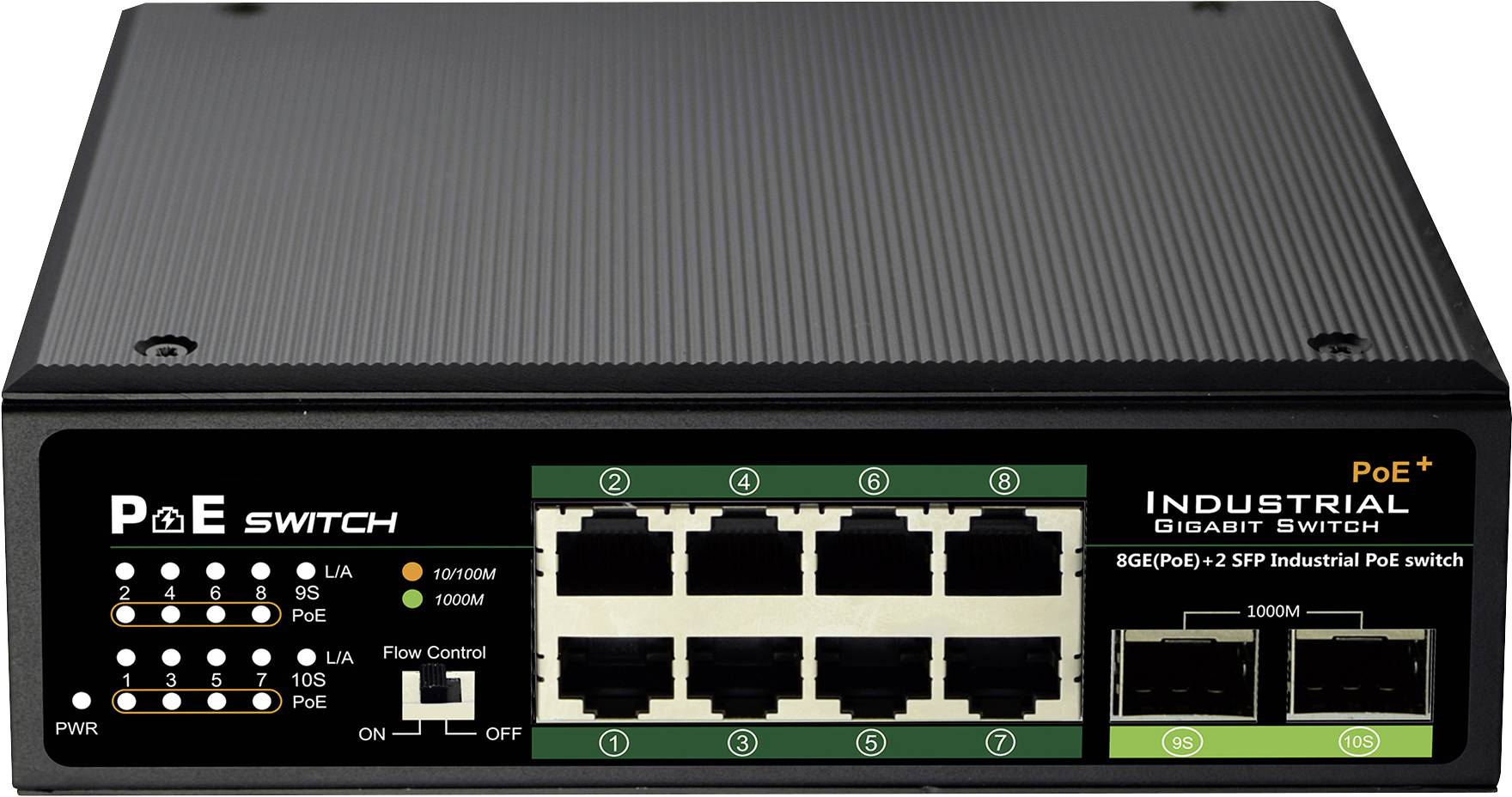 Digitus DN-651110 Industrial Ethernet Switch 10 / 100 / 1000 MBit/s IEEE 802.3af (12.95 W), IEEE 802.3at (25.5 W)