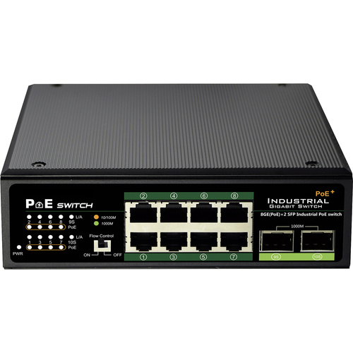 Digitus DN-651110 Industrial Ethernet Switch 10 / 100 / 1000MBit/s IEEE 802.3af (12.95 W), IEEE 802.3at (25.5 W)