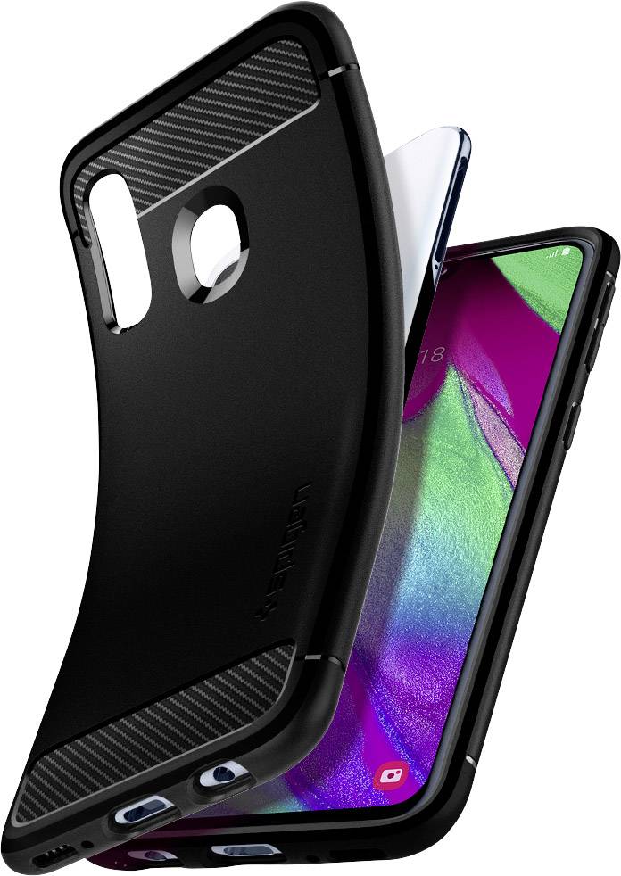 Spigen Rugged Armor Case Samsung Galaxy A40 Matt Schwarz
