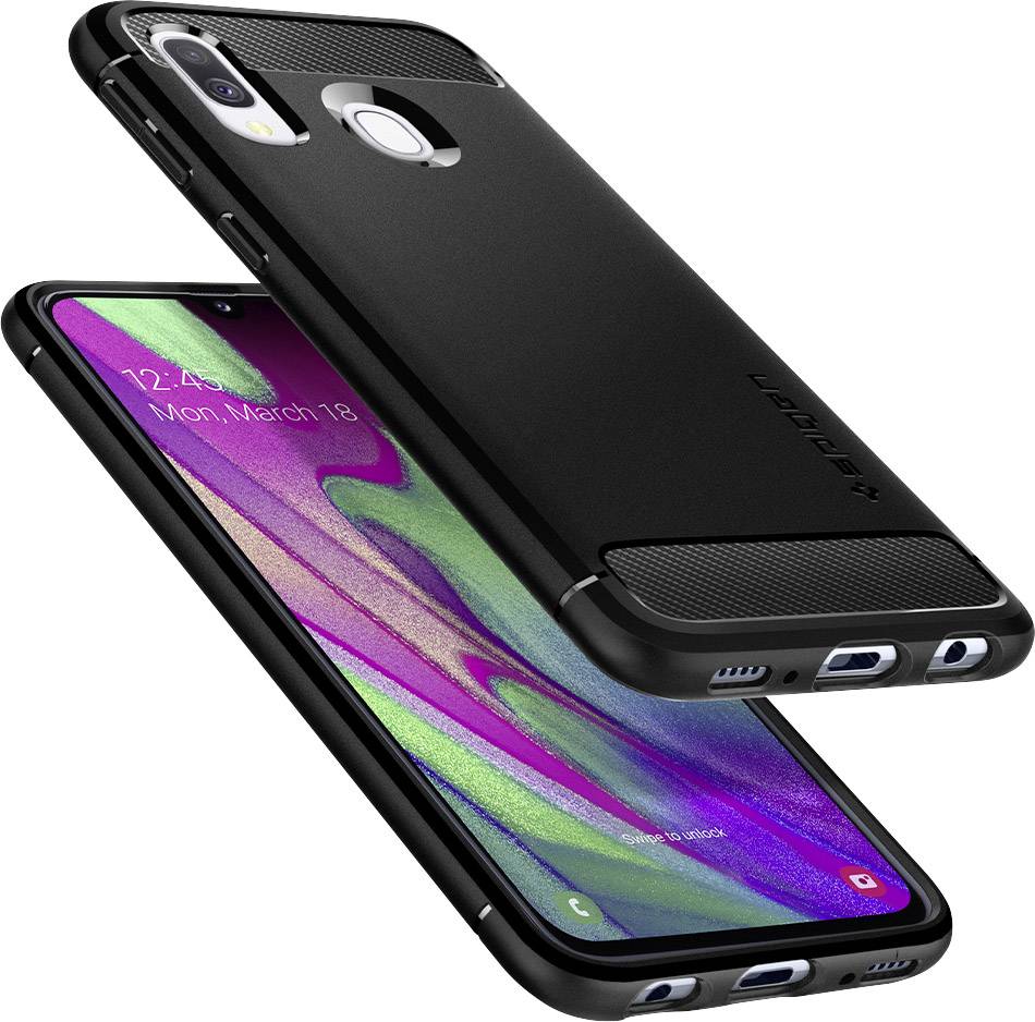 Spigen Rugged Armor Case Samsung Galaxy A40 Matt Schwarz