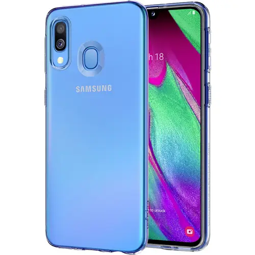 Spigen Liquid Crystal Case Samsung Galaxy A40 Klar Spigen Liquid Crystal Case Samsung Galaxy A40 Klar