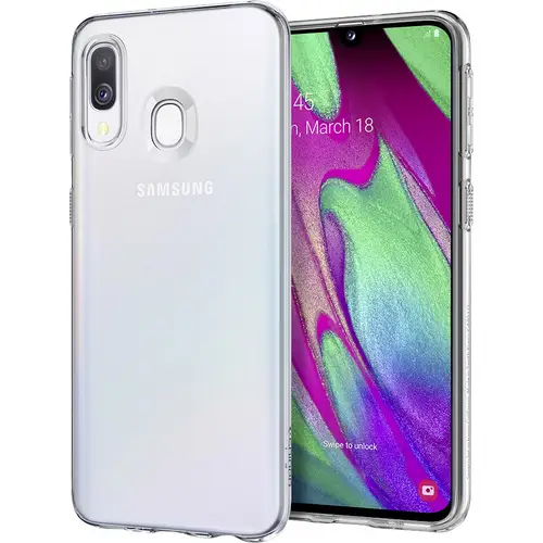 Spigen Liquid Crystal Case Samsung Galaxy A40 Klar Spigen Liquid Crystal Case Samsung Galaxy A40 Klar