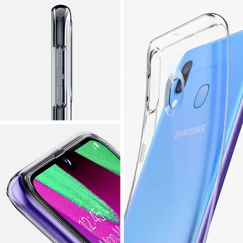 Spigen Liquid Crystal Case Samsung Galaxy A40 Klar Spigen Liquid Crystal Case Samsung Galaxy A40 Klar