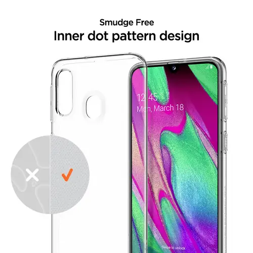 Spigen Liquid Crystal Case Samsung Galaxy A40 Klar Spigen Liquid Crystal Case Samsung Galaxy A40 Klar