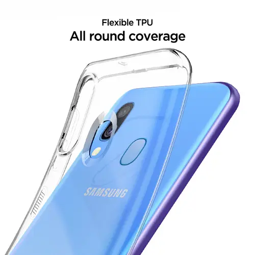 Spigen Liquid Crystal Case Samsung Galaxy A40 Klar Spigen Liquid Crystal Case Samsung Galaxy A40 Klar