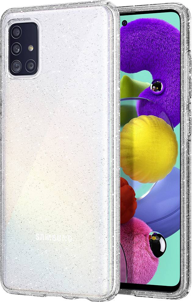 Spigen Liquid Crystal Case Samsung Galaxy A51 Klar, Glitzereffekt
