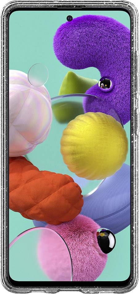 Spigen Liquid Crystal Case Samsung Galaxy A51 Klar, Glitzereffekt