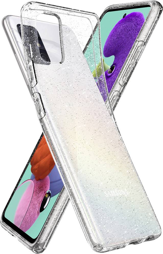 Spigen Liquid Crystal Case Samsung Galaxy A51 Klar, Glitzereffekt