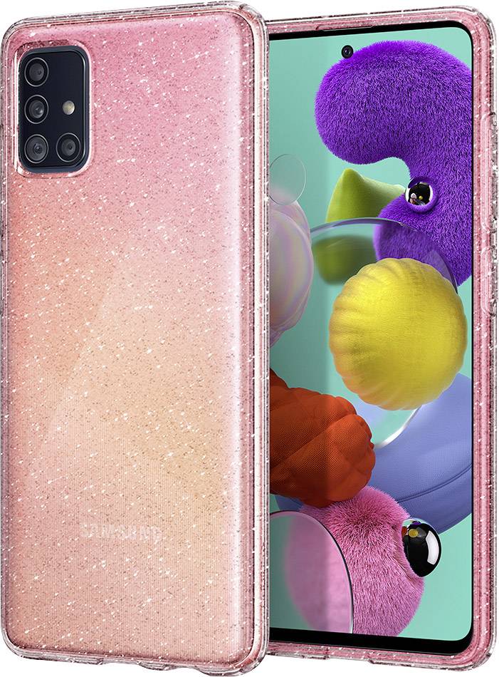 Spigen Liquid Crystal Case Samsung Galaxy A51 Klar, Glitzereffekt