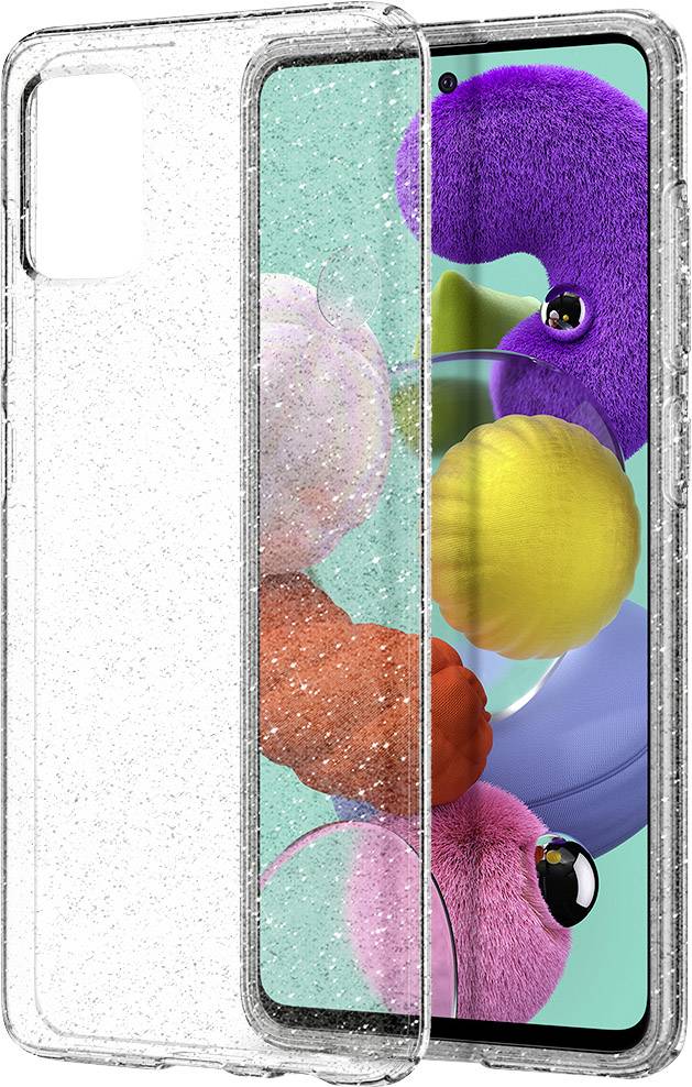 Spigen Liquid Crystal Case Samsung Galaxy A51 Klar, Glitzereffekt