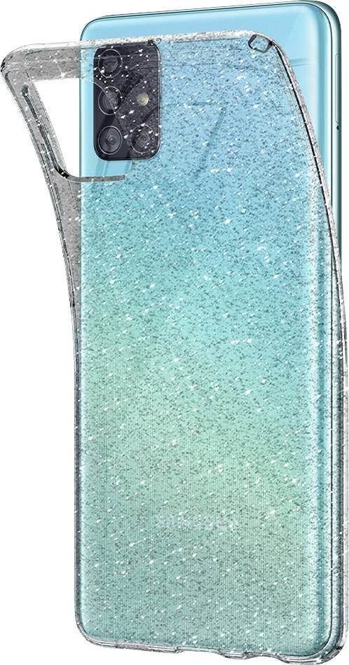 Spigen Liquid Crystal Case Samsung Galaxy A51 Klar, Glitzereffekt