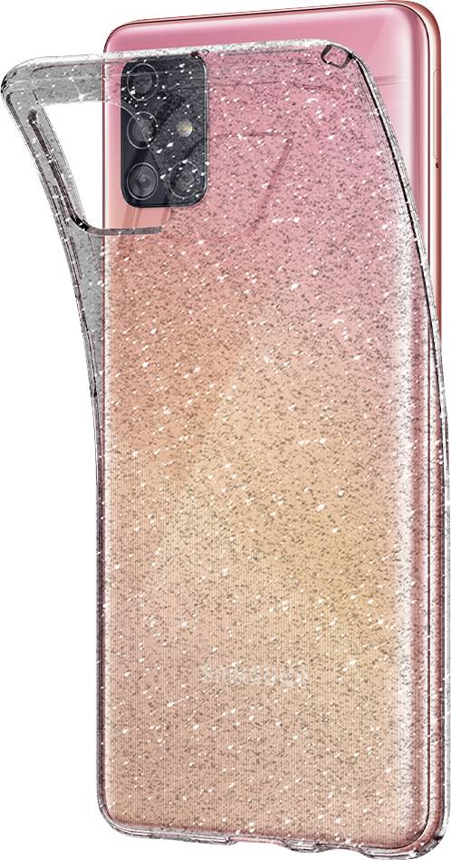 Spigen Liquid Crystal Case Samsung Galaxy A51 Klar, Glitzereffekt