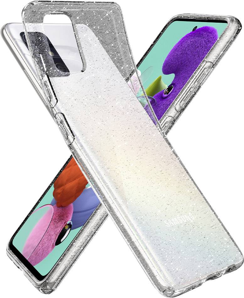 Spigen Liquid Crystal Case Samsung Galaxy A51 Klar, Glitzereffekt