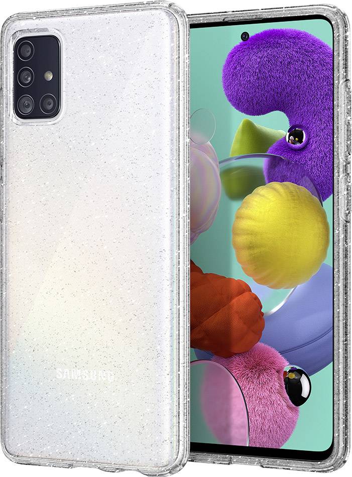 Spigen Liquid Crystal Case Samsung Galaxy A51 Klar, Glitzereffekt