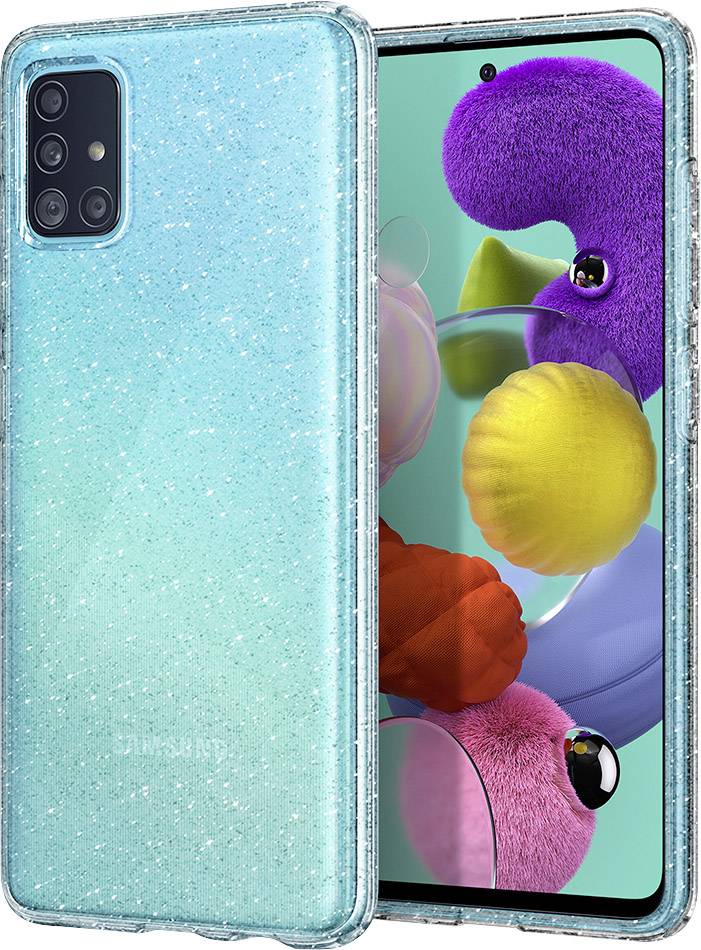 Spigen Liquid Crystal Case Samsung Galaxy A51 Klar, Glitzereffekt