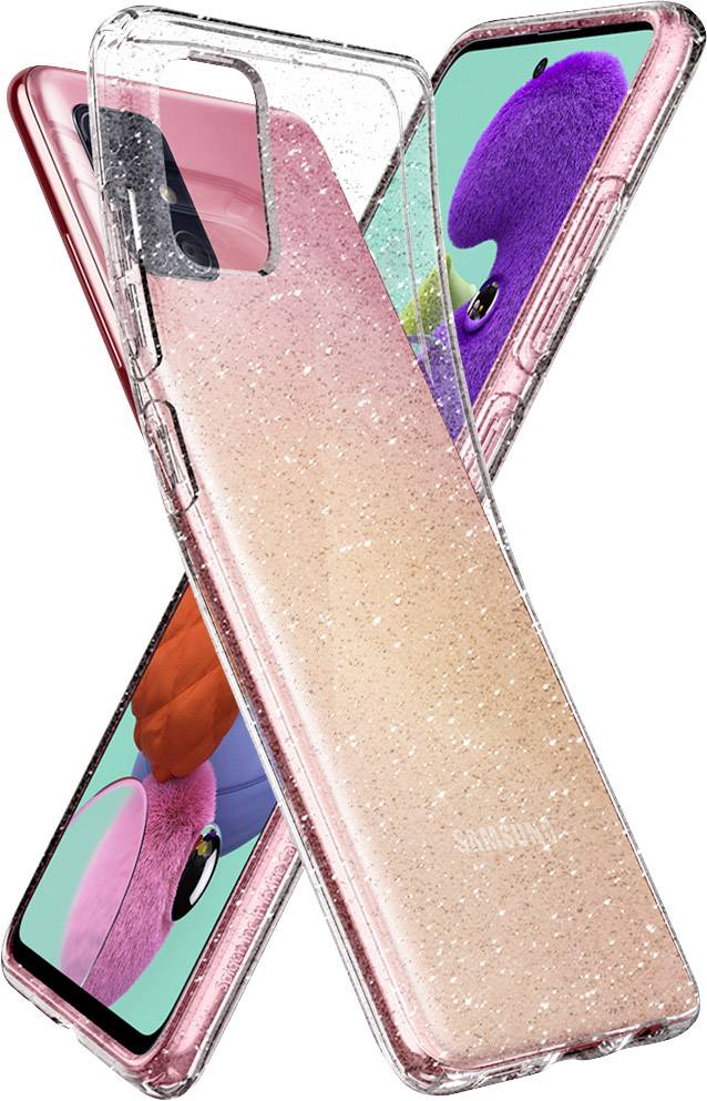 Spigen Liquid Crystal Case Samsung Galaxy A51 Klar, Glitzereffekt