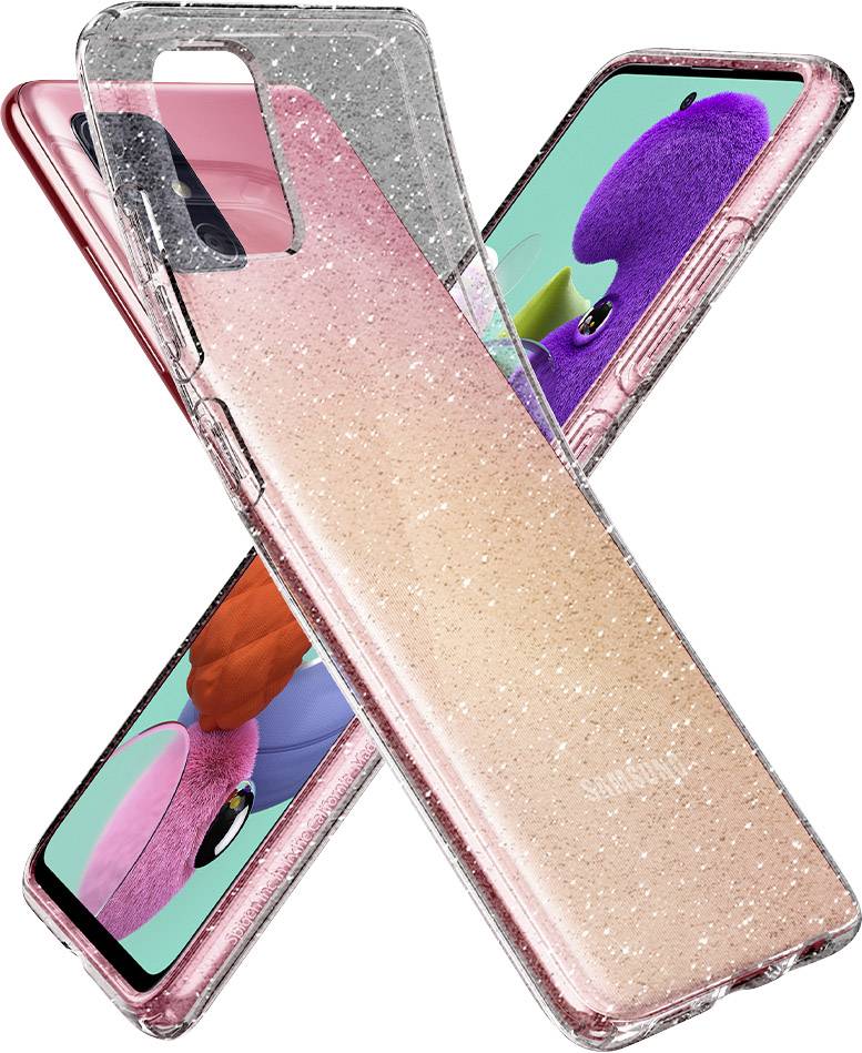 Spigen Liquid Crystal Case Samsung Galaxy A51 Klar, Glitzereffekt