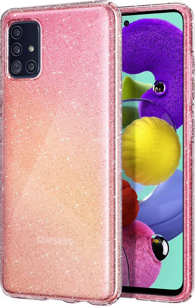 Spigen Liquid Crystal Case Samsung Galaxy A51 Klar, Glitzereffekt