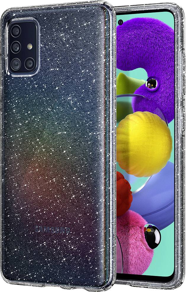Spigen Liquid Crystal Case Samsung Galaxy A51 Klar, Glitzereffekt