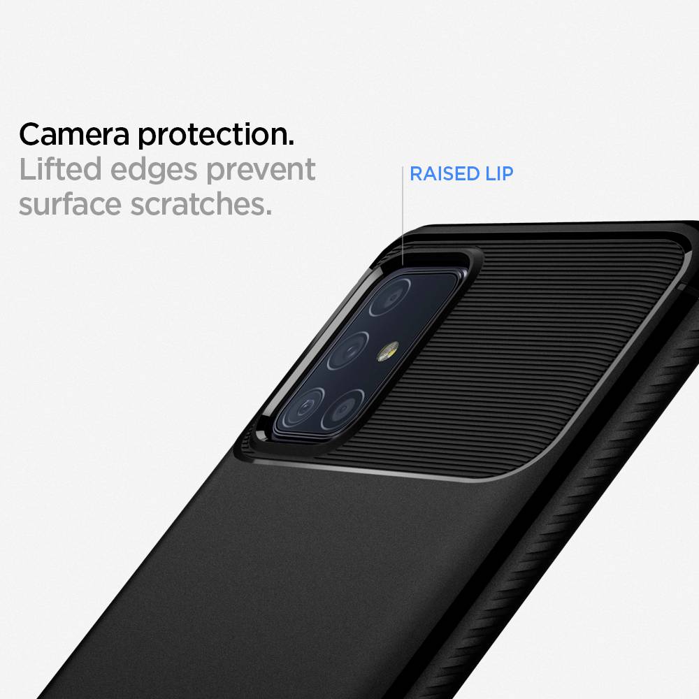 Spigen Rugged Armor Case Samsung Galaxy A71 Matt Black